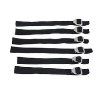 Huairdum Catcher Shin Guard Straps for Baseball and Softball, 6 Pack | Breathable Adjustable Leg Guard Replacement Straps, Rustproof Stainless Steel Buckles, Universal Fit for Youth and