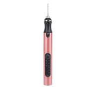 Huairdum Cordless Tool, Electric Engraving Pen, Aluminum Alloy Multifunctional Engraving Pen with Steel Accessories, Ideal for Nail Art Polishing Grinding Drilling & Home Use (Pink Gold)