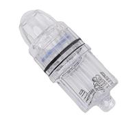 Huairdum Deep Drop Fishing Light, Transparent Plastic LED Underwater Light with 2 Rings for Trolling, Ideal for Sea Freshwater Bass Fishing (Blue)