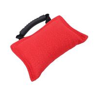 Huairdum Dog Bite Pillow, Training Bite Tug Toy for Small Medium Dogs with Durable Fabric and Reinforced Handles, Chew Play Tug Pillow for Outdoor Exercise Agility Training (Red)