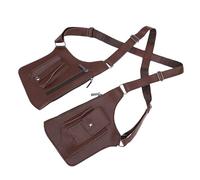 Huairdum Double Shoulder Armpit Bag, Adjustable Anti Theft Concealed Underarm Wallet with 2 Spacious Pockets, for Men Women Travel Commutes Outdoor Activities