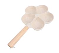 Huairdum Egg Pan, 5 Sections Flower Shaped Aluminum Alloy Nonstick Omelette Skillet with Handle, Nonstick Granite Omelette Skillet Breakfast Frying Pan Egg Cooker for Pancake