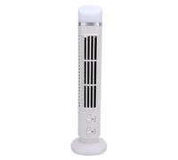 Huairdum Electric Bladeless Tower Fan, USB Portable Bladeless Desk Fan Battery Operated with 90 Degree Airflow, Quiet 34dB for Home, Office & Bedroom (White)