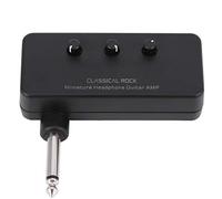 Huairdum Flatsons Mini Electric Guitar Speaker, Portable Plug Play HD Distortion Timbre Small Loudspeaker Box, Speaker Unit with Headphone MP3 CD Input, Ideal for Real Time Performance
