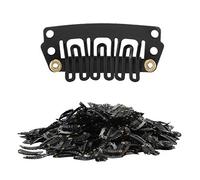 Huairdum Hair Extension Clips, Wig Clips to Secure Wig No Sew, 1000pcs 2.8U U Shaped Design with 6 Teeth Iron Snap Clamp/Holder Accessories, Ideal for Wigs, Hair Braids