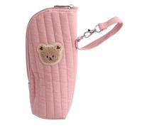 Huairdum Insulated Baby Bottle Bag, Portable Milk Bottle Organizer with Aluminum Foil Layer, Pink Carrier for Stroller & Diaper Bag