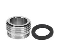 Huairdum Kitchen Faucet Adapter, Sink to Garden Hose Adapter Threaded Faucet Connector with Chrome Plated Brass for Wort Chiller Bottle Washer