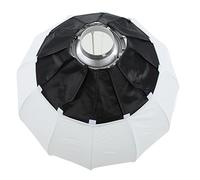 Huairdum Lantern Softbox, Metal Frame Foldable Spherical Soft Light Box, 360 All Round Soft Light with Adjustable Mount, Ideal for Video Recording, Photography & Live Broadcast (65cm)