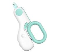 Huairdum LED Mini Cat Nail Clipper, Pet Claw Trimmer with File, Visible Bloodline for Easy Trimming, Moon Curved Edge Prevents Splitting, Ideal for Cats & Rabbits (Blue)