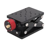 Huairdum Lifting Platform, Manual Laboratory Scissor Type Lift Stand with Hard Anodized Aluminum Alloy & Multi Hole Design, Ideal for Physical Biological Experiments