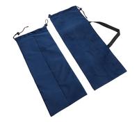 Huairdum Mahjong Rack Bag, Premium Velvet Storage Bag, Game Accessory with 4 Separate Slots & Drawstring Closure, Ideal for Mahjong Tiles, Racks, Dice & Scoreboards, Navy Blue