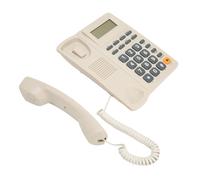 Huairdum Multifunction Corded Landline Phone, Caller ID Display Phone, Speed Dial with Noise Reduction Mute Pause Hold Feature, Ideal for Home, Office & POS Fax Machine (White)