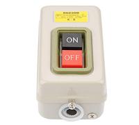 Huairdum Self Locking Push Button Switch, BS230B 3P On Off Power Switch AC 380V 3.7kW, Screw Terminals for Electrical Circuit Motor Control, Ideal for Industrial Applications