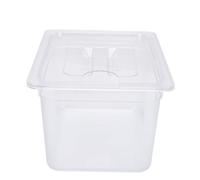 Huairdum Slow Cooker Container for Family Meals 12L | Lid Included, Plastic Food Storage Box, 325 x 265 x 200mm, Fits Cookers Up to 62mm
