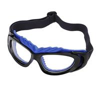 Huairdum Sports Glasses, PC Lens Protective Safety Eyewear with Adjustable Headband, Ideal for Basketball, Running, Riding & (Black Blue)