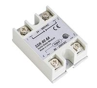 Huairdum SSR-80AA 80A Solid State Relay, Single Phase Relay Switch Module with Short Switching Time, Ideal for Automatic Process Control, 80-250VAC
