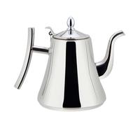 Huairdum Teapot with Filter, 201 Stainless Steel Thickened Gooseneck Kettle with Built in Strainer, Tea Coffee Brewing Kettle for Home Kitchen (2.4L)