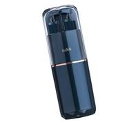 Huairdum Travel Toothbrush Storage Box, Portable Multifunctional Toiletry Holder, Detachable Toothbrush Case with Comb & Wash Cup, Ideal for Travel (Blue)