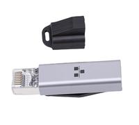 Huairdum USB C to Ethernet Adapter, Portable 1000Mbps RJ45 Male to USB C Female Adapter, Network Connectivity Dongle with Fast Data Transfer, Ideal for Laptop, Tablet & Smartphone