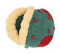 Huairdum Xmas Sock Cat Bed, Winter Warm Indoor Cat Cave Bed, Cute Xmas Themed Shaped Pet House with Sherpa Fleece, Privacy Cozy Semienclosed Multifunctional Pet, Ideal for Kitten &