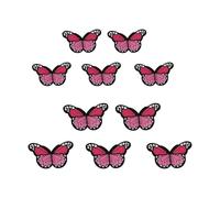 HUAJINGKEJI 10Pcs Butterfly Iron on Patches Embroidered Butterfly Applique Sew on Repair Patches for Clothing Jackets