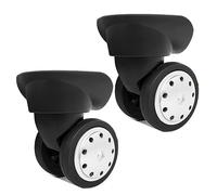 HUAJINGKEJI 2Pcs Trolley Casters Replacement Heavy Duty Roller Wheel for Luggage Box Suitcase 360 Degree
