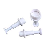 HUAJINGKEJI 3 PCS Round Cookie Cake Cutter Mold Spring Die Cookie Mold Sugar Plunger Practical Fondant Baking
