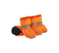HUAJINGKEJI 4PCS Dog Shoes Outdoor Dog Foot Protectors AntiSlip Pet Hot Weather Shoes Running Shoes Reflective Small Dog Shoes