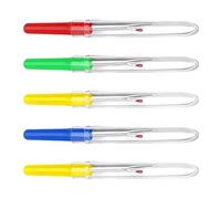 HUAJINGKEJI 5 Pcs Seam Rippers Set with Ergonomic Handle Unpicker Sewing Tool for Stitching and Crafting Random Color