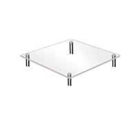 HUAJINGKEJI Acrylic Clear Square Round Display Stand Jewelry Rings Dessert Cake Display Holder for Home Decorations