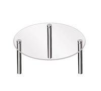 HUAJINGKEJI Acrylic Clear Square Round Display Stand Jewelry Rings Dessert Cake Display Holder for Home Decorations