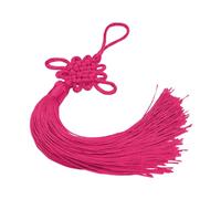 HUAJINGKEJI Chinese Knot with Tassels Festival Knot Pendant Ornament Handmade Chinese Knotting Cord for Home Office