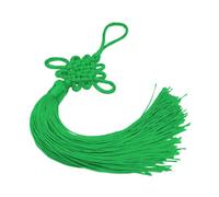HUAJINGKEJI Chinese Knot with Tassels Festival Knot Pendant Ornament Handmade Chinese Knotting Cord for Home Office