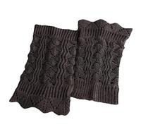 HUAJINGKEJI Comfortable soft socks， Women Winter Short Leg Warmers Hollow Out Crochet Knit Boot