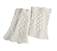 HUAJINGKEJI Comfortable soft socks， Women Winter Short Leg Warmers Hollow Out Crochet Knit Boot