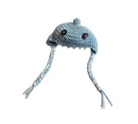 HUAJINGKEJI Fashion Pet Braid Hat Soft Wools and Felted Teeth Comfortable for Funny Moment Special Event Photo Opportunities Braid Pet Hat