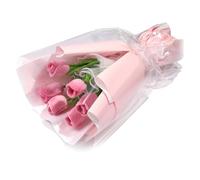 HUAJINGKEJI Flower Bouquets Wool Felted Set Beginner Needle Felting Supply with Felting Needle Instruction Wool Roving