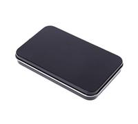 HUAJINGKEJI for Case Small Metal Tinplate Can Storage Box for Makeup Double