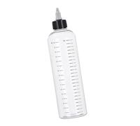 HUAJINGKEJI Hair Applicator Squeeze Bottle 500ml Transparency Visible Scale Liquid Container for Shampoo Detergent Storage Clear Liquid Dispenser Bottle