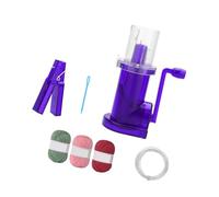 HUAJINGKEJI Hand Operated Cord Knitter Knitting Machine Manual Knitting Mill Machine Bracelets Making Tool with Yarn