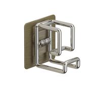 HUAJINGKEJI Heavy Duty Stainless Steel Adhesive Washbasin Hook Easy Installation Waterproof Bathroom Kitchen Towel Pots Hanger Foldable Kitchen Storage Rack