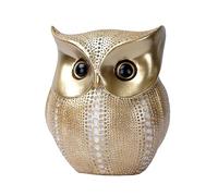 HUAJINGKEJI Home Decor, Dots Owl Statue Decorative Figurine Ornament for Home Office Resins Animal Sculpture for Book Shelf and Tabletop