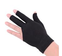 HUAJINGKEJI Man Women Elastic 3 Fingers Show Gloves For Billiard Pool Cue Sports Wear On The Right Or Left Hand Half For For Child