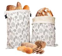 HUAJINGKEJI Needle Pattern Decorated Bread Storage Bag Triplicate Security Seal Cotton Cotton Fabric for New Bread Conservation Environmental Gift