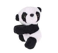 HUAJINGKEJI Novelty Lovely Finger Panda Clip Plush 4'' Panda Clips Black White Hugging Panda for Curtain Clip for Bead Curtains