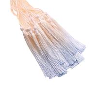 HUAJINGKEJI Pack Of 20 Multicoloured Tassels Soft Silkily Handmade Small Tassels for Craft Project Accessories And