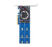 HUAJINGKEJI PLX88024 PCIe4.0 Quads NVMe Solid Disc Expansion Card For 4Slot Direct Compatibility Without BIOS Configuration 16000MB Quads Channel Expansion Card