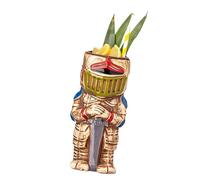 HUAJINGKEJI Roman Soldier Masked Soldier Cocktails Mugs 530ml Ceramics Cup with Ergonomic Handle for Themed Parties