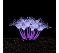 HUAJINGKEJI Silicone Glowing Artificial Coral FishTank Decorations for Aquarium Terrarium Glow False Coral Ornament Artificial Coral