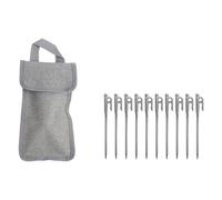 HUAJINGKEJI Stainless Steels Outdoor Tent Stake Heavy Duty Peg Ground With Bag For Canopies Campings Hikings Beach Outdoor Ground Anchors